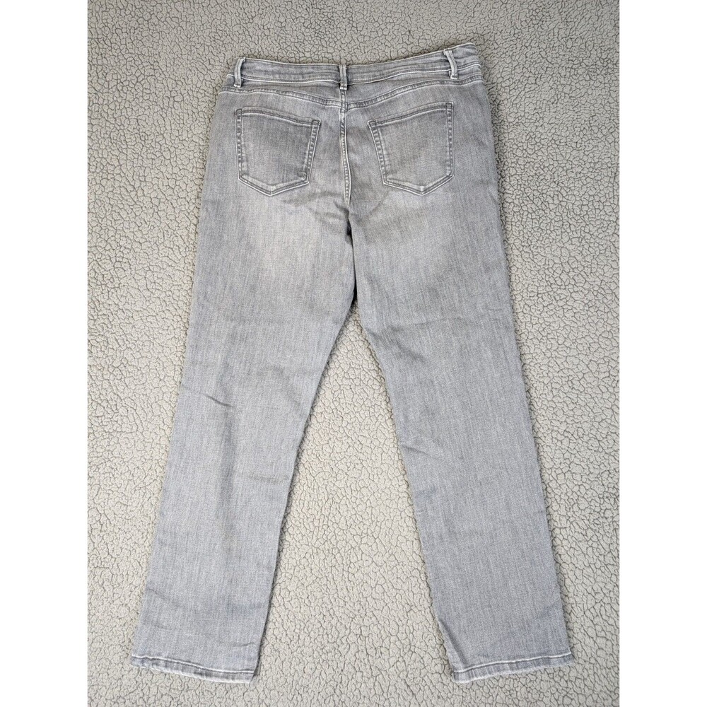 J. Jill Egypt Jeans 12P Denim High Rise Straight Leg Straight Pockets Charcoal - Picture 4 of 11